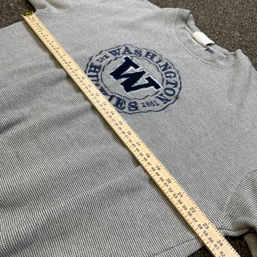 Crable Sportswear Washington Huskies Sweatshirt Grey Ribbed Knit Mens Large UW - Picture 5 of 6